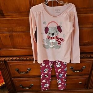 The Children's Place Pink and Red Pajama Sets
